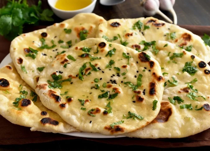 Butter Naan at New Spice Darbar Sweets & Restaurant and Street Foods in Calgary, AB